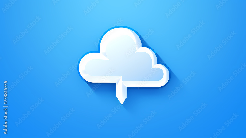 Cloud computing concept illustration 3D rendering Cloud computing concept illustration 3D rendering