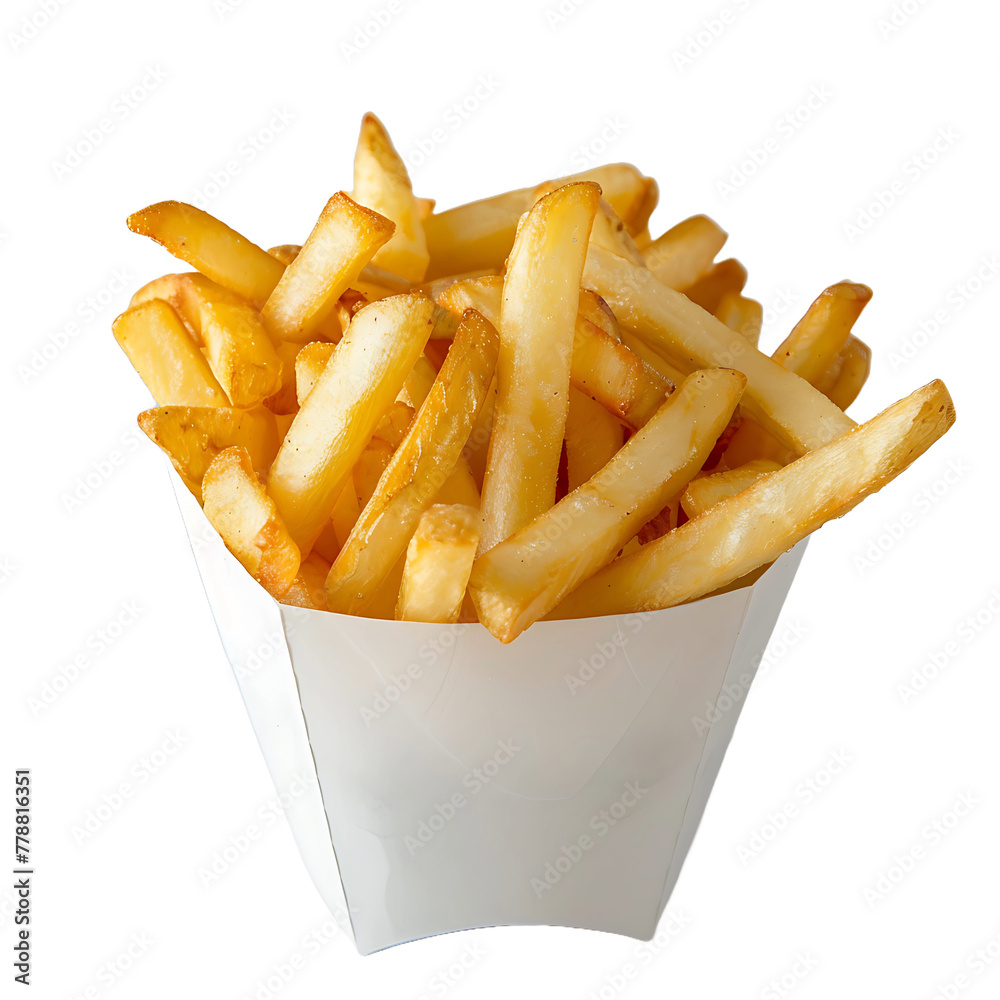 French fries on a transparent background. French fries on a transparent background.