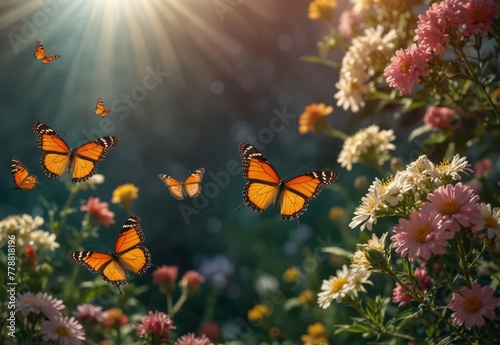 Flower meadow, with butterflies © Юлия Богза