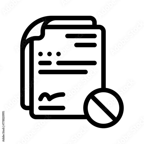 termination line icon