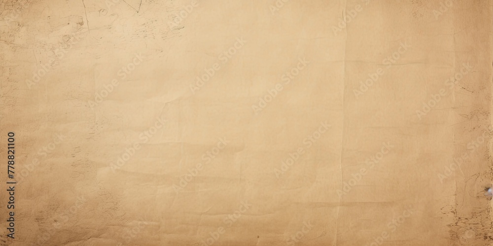 Beige hue photo texture of old paper with blank copy space for design background pattern