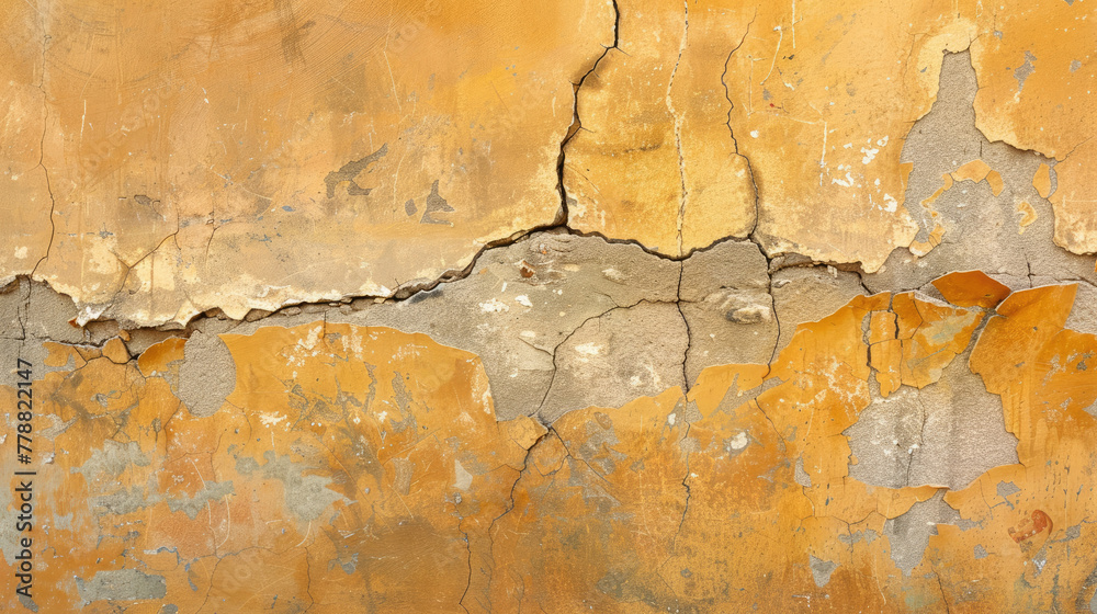 Obraz premium Cracked Cement Wall Background