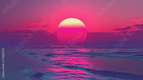 sunset over the sea