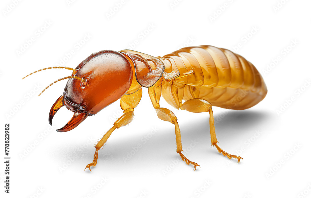 Termite, side view, isolated on transparent background - obrazy, fototapety, plakaty 