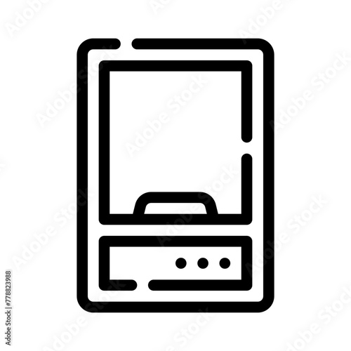 analytical balance line icon