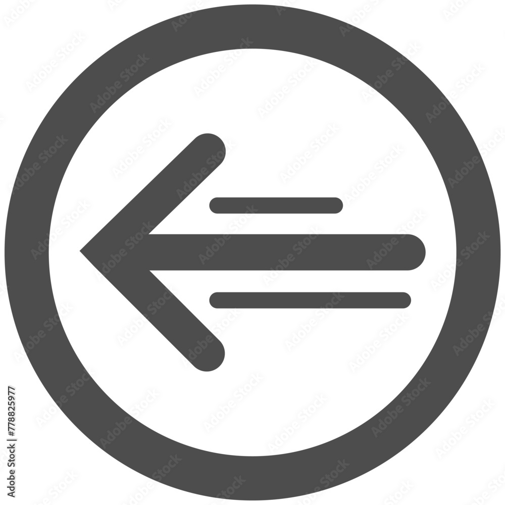 Brown arrow circle left icon, arrow icon, vector illustration. Brown arrow circle left icon, arrow icon, vector illustration.