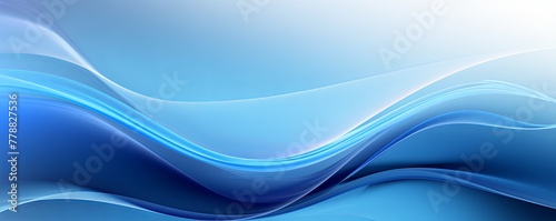 Blue fuzz abstract background, in the style of abstraction creation, stimwave, precisionist lines with copy space wave wavy curve fluid design