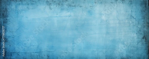 Blue hue photo texture of old paper with blank copy space for design background pattern