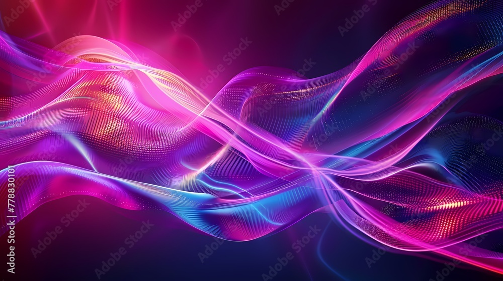 Naklejka premium Fractal Wave Design