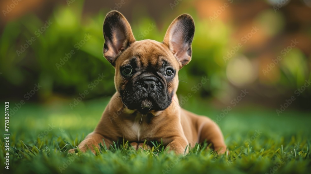 Obraz premium sweet little bulldog