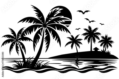 summer-beach-vector-silhouette--vector-illustration