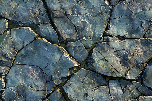 A seamless bluestone texture, its surface marked by subtle hues of blue and green. 32k, full ultra HD, high resolution