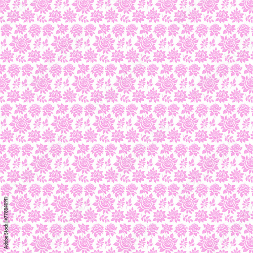 Vector rose flower pattern design flat vector pattern design, use mog design, bord design and t shirt design 