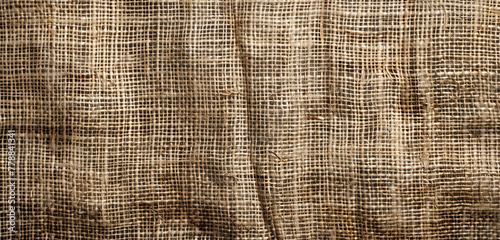 A seamless canvas of burlap fabric texture, highlighting the coarse. 32k, full ultra HD, high resolution