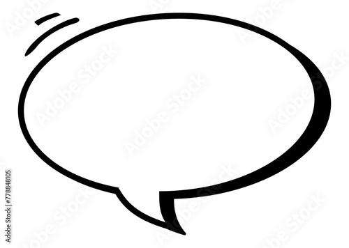 Speech bubble icon for comics. Callout cloud cartoon vector illustration. Cartoon words balloon for Comic book