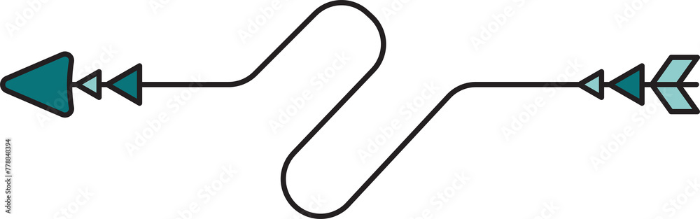 Obraz premium Tribal Arrow Illustration 