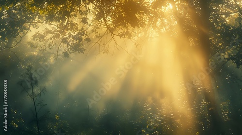 Sunrise Magic in Enchanted Woods./n © Крипт Крпитович
