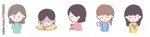 いろいろなうつ症状のイラスト