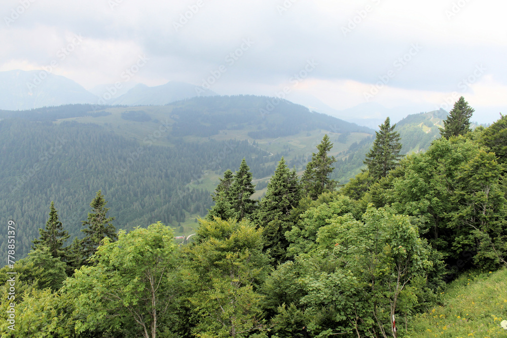 Obraz premium A view of the Austrian Countryside near St Gilgen