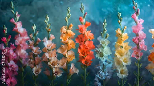 Tall Snapdragons in Vivid Hues A Fusion of Documentary Editorial and Magazine Photography