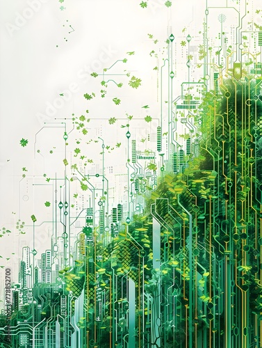 Green Investments and Digital Infrastructure A Flourishing Blend of Sustainable Technology and Data Visualization