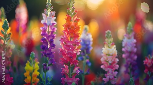 Vibrant Snapdragon Field A Dynamic Editorial Perspective on Natures Beauty