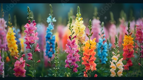 Vibrant Snapdragon Field A Dynamic in Documentary Editorial and Magazine Photography photo