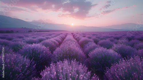 Serene Lavender Field Shines in Documentary Editorial and Magazine Photography