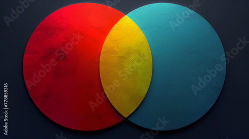 venn diagram with 3 circles --ar 16:9 --stylize 750