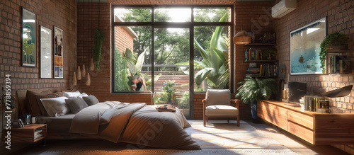  Photo of teenage boy room on modern house