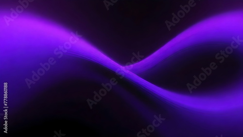 Dynamic silk wave purple gradient on black background