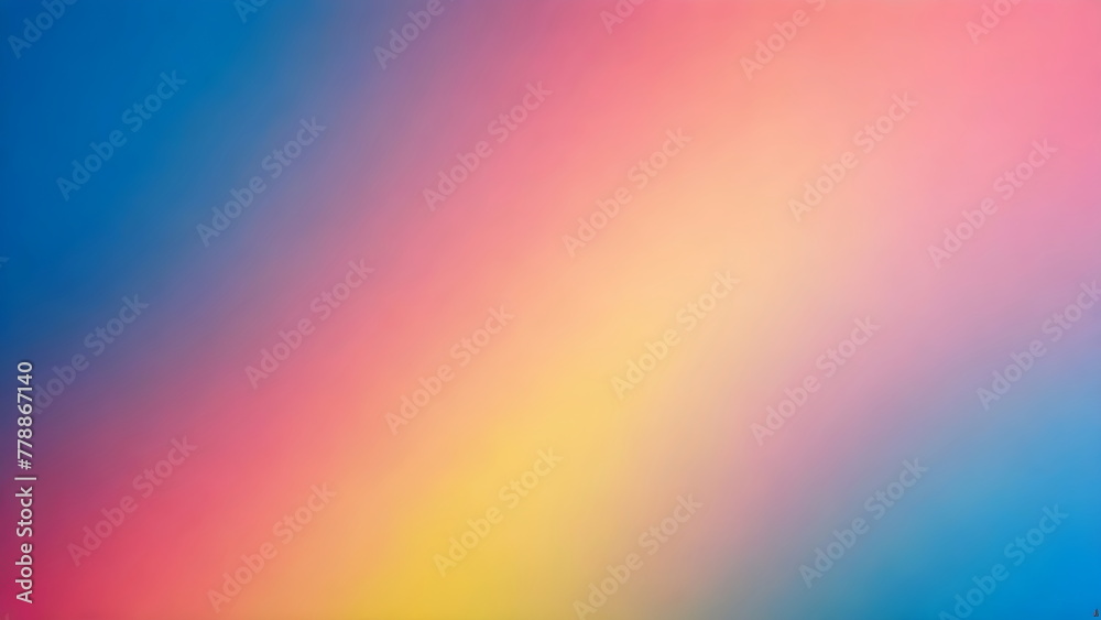 Grainy noise texture yellow, blue, and pink gradient background