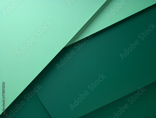 Green abstract color paper geometry composition background with blank copy space for design geometric pattern 