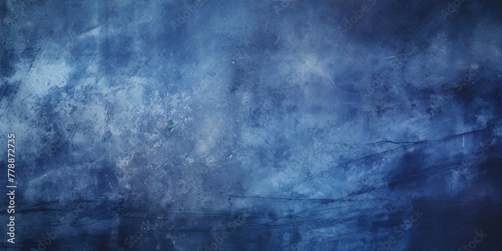 Indigo dust and scratches design. Aged photo editor layer grunge abstract background