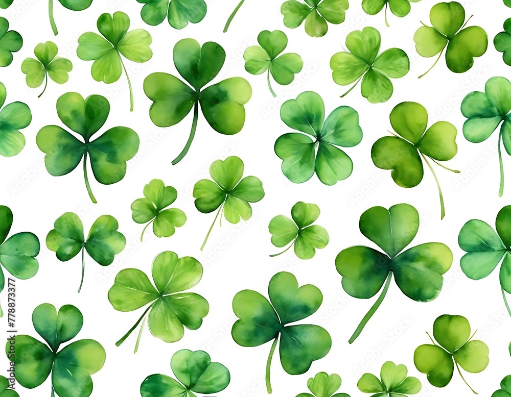 Seamless shamrock pattern Seamless shamrock pattern