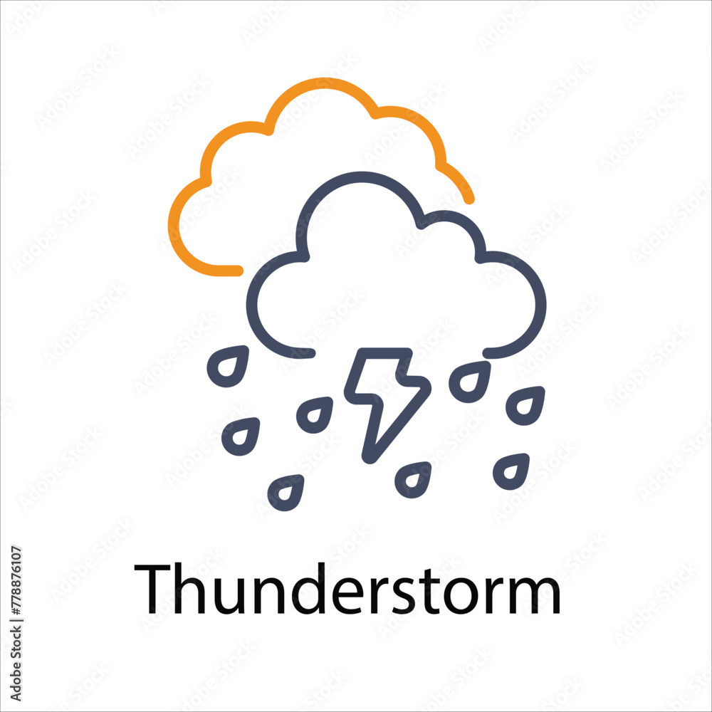 Thunderstorm icon Thunderstorm icon
