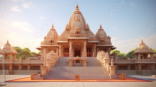 shri Ram Mandir Temple in Ayodhya,birth place Lord Rama, 22nd January ,f Pran Pratishtha of shri Ram. photo