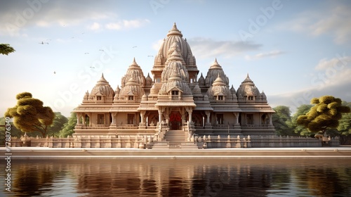 shri Ram Mandir Temple in Ayodhya,birth place Lord Rama, 22nd January ,f Pran Pratishtha of shri Ram. photo