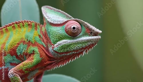 A-Chameleon-With-Its-Eyes-Bulging-In-Alarm- 3 © Marriba