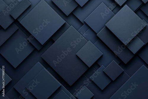 Abstract dark color theme with square matte element for background  photo