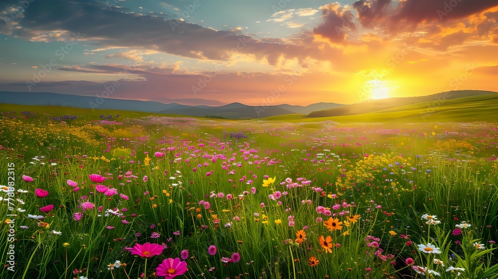 Fields of Bliss: Nature's Painted Canvas./n Fields of Bliss: Nature's Painted Canvas./n