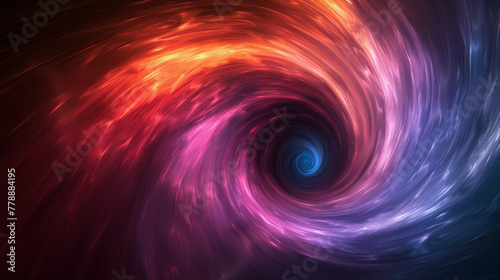 Vibrant Cosmic Swirl: Abstract Space Nebula Background