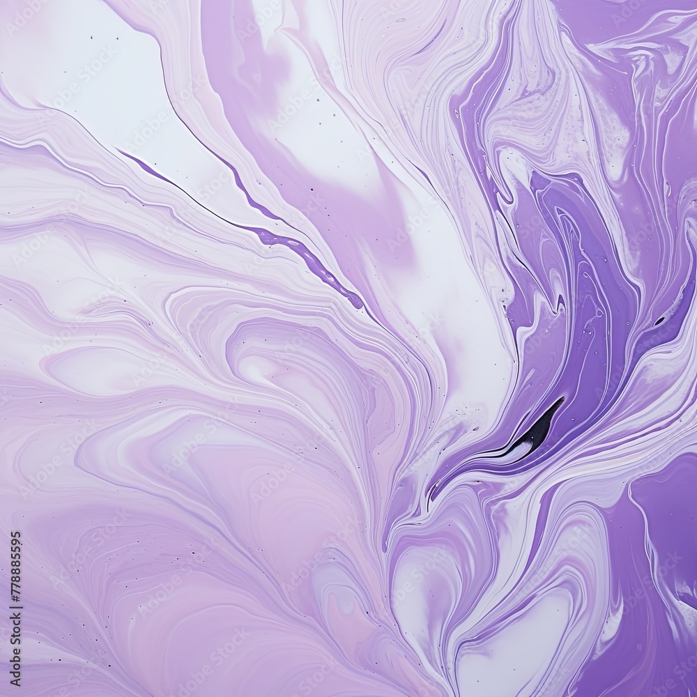 Lavender fluid art marbling paint textured background with copy space blank texture design 