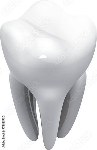 tooth on white design by eps vector file.