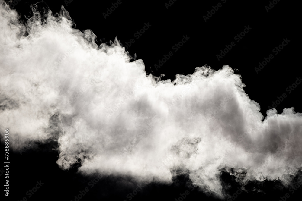 Smoke isolated on black background Smoke isolated on black background