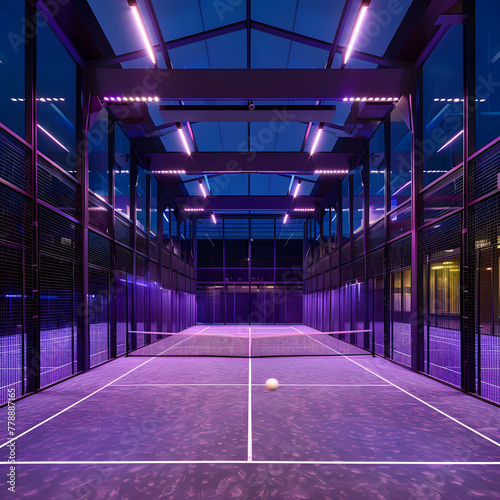 tennis padel trendy court indoor  photo