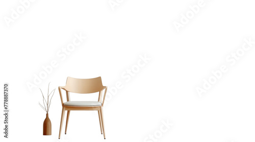 chair on white home or office interior detail