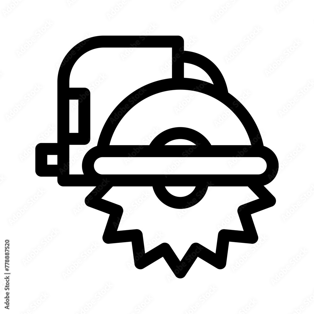 circular saw icon or logo isolated sign symbol vector illustration - high quality black style vector icons circular saw icon or logo isolated sign symbol vector illustration - high quality black style vector icons