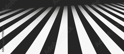 A detailed close-up of a monochrome striped background featuring a bold black and white stripe design