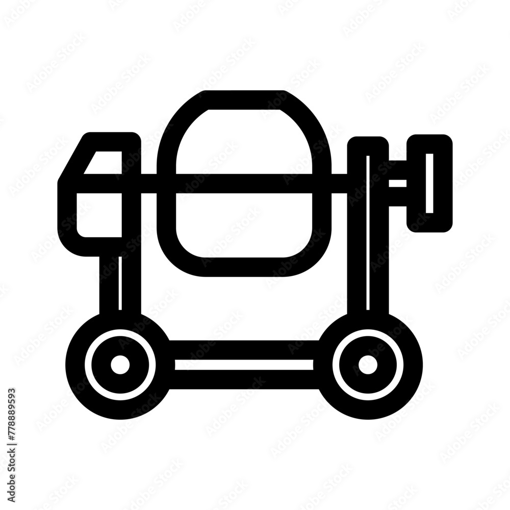 concrete mixer icon or logo isolated sign symbol vector illustration - high quality black style vector icons concrete mixer icon or logo isolated sign symbol vector illustration - high quality black style vector icons
